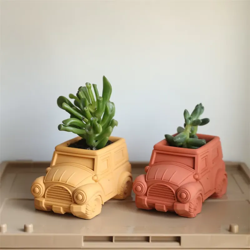 Plant Pot - Boowan Nicole Vintage Araba Beton Silikon
