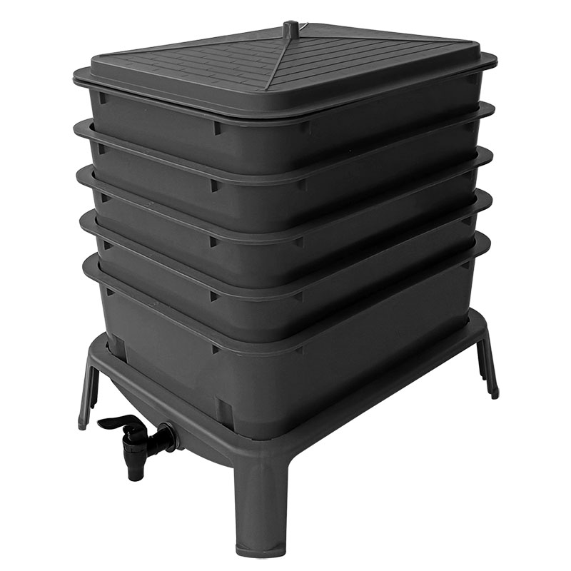 Compost Bin - Ağır Hizmet Tipi 50L 5 Tepsili