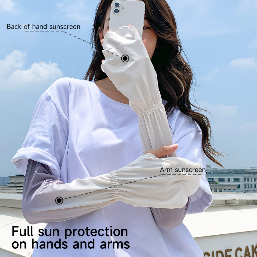 Garden Gloves - Sürüş Parmaksız Güneş Kollu Ayarlanabilir Kol