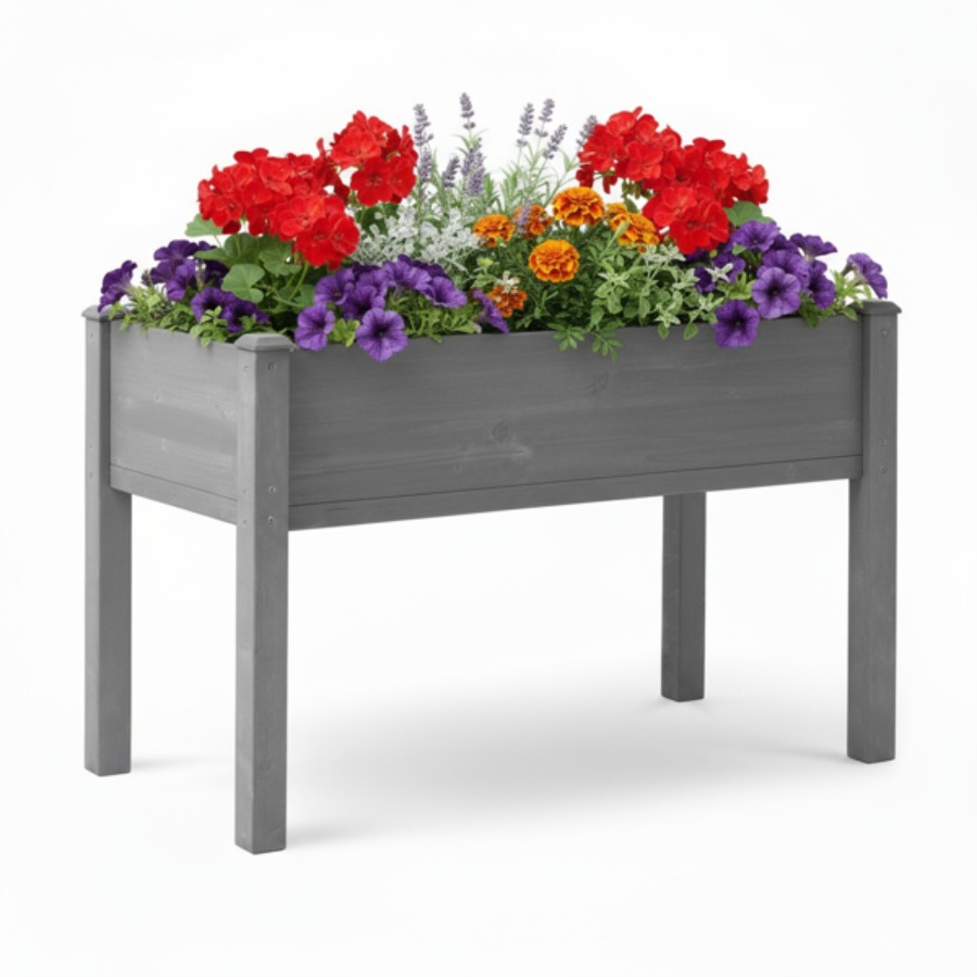 Raised Garden Bed - 48x24x30 İnç Ölçülerinde, Ayaklı, Yükseltilmiş Bahçe