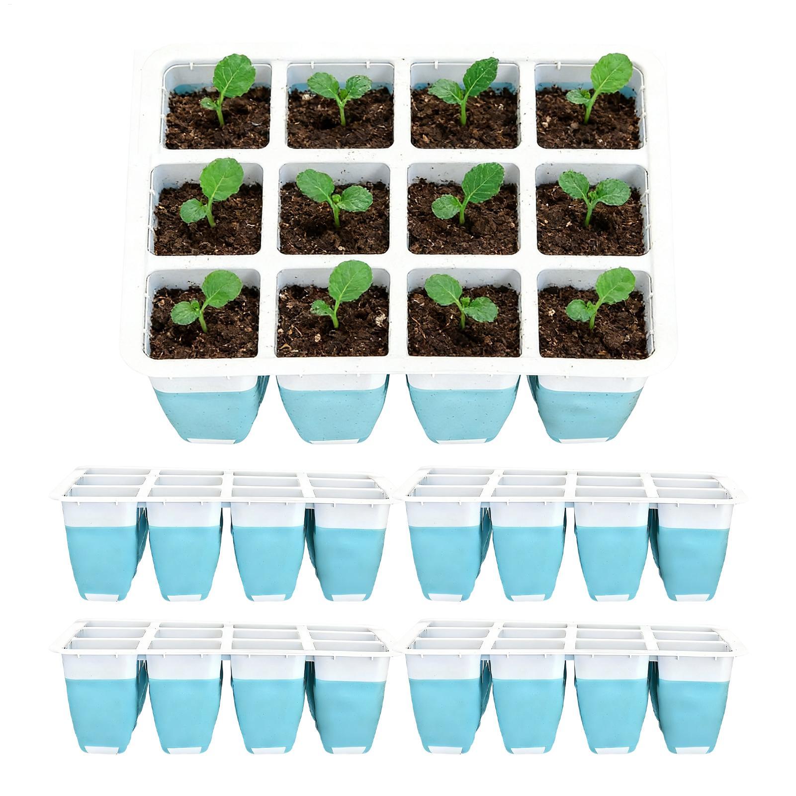 Seed Starter Tray - 5'li Paket Silikon Tohum Başlangıç ​​Tepsileri