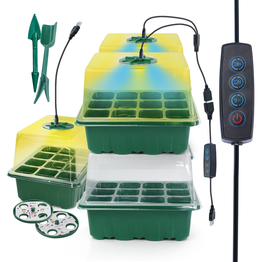 Seed Starter Tray - Büyümek Işık ile LED Fidanlık Saksıları