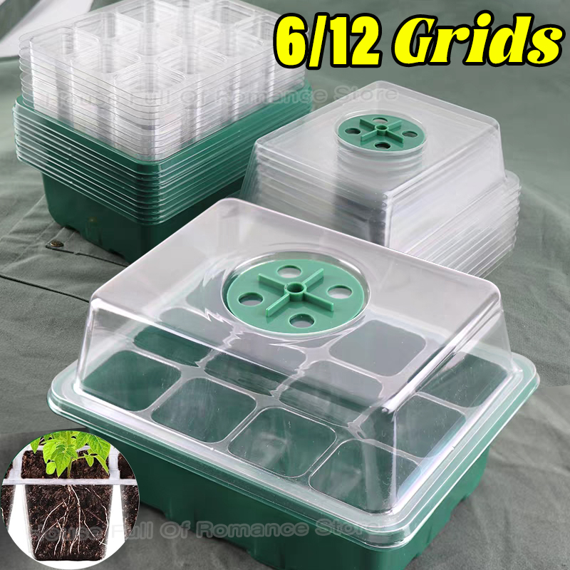 Seed Starter Tray - Ayarlanabilir Nem Kubbeli ve Tabanlı Yetiştirme