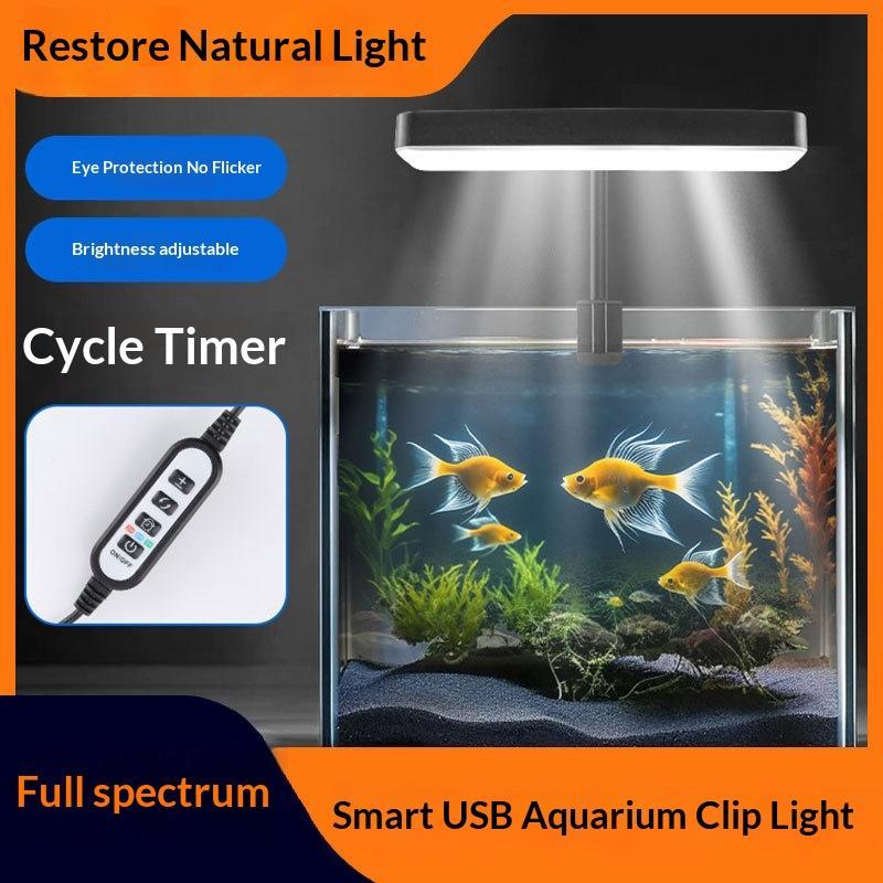Grow Light Led - Tam Spektrumlu LED Akvaryum Lambası 360