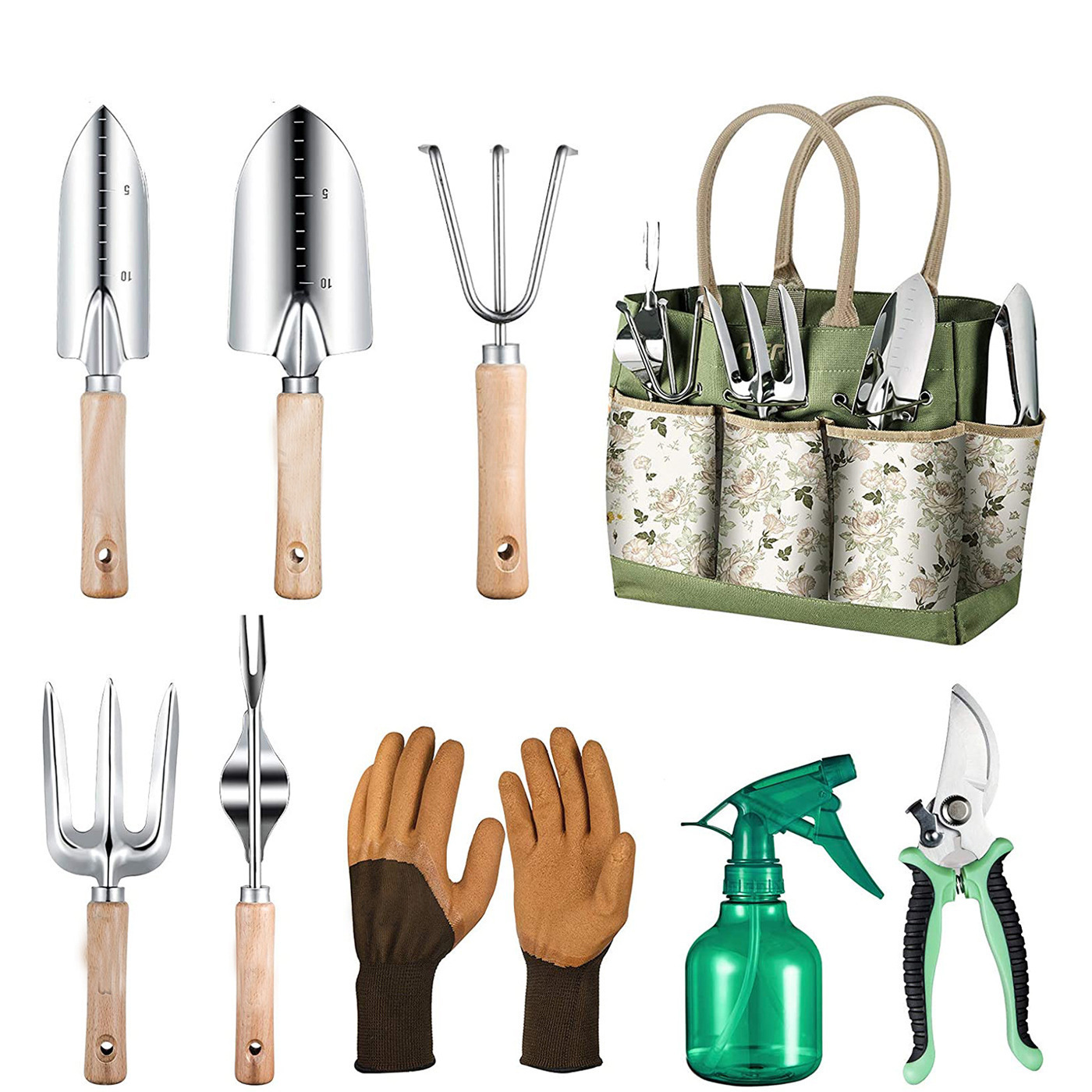 9 Parçalı Bahçe Aletleri Seti, - Garden Gloves incelemesi ve fiyatı