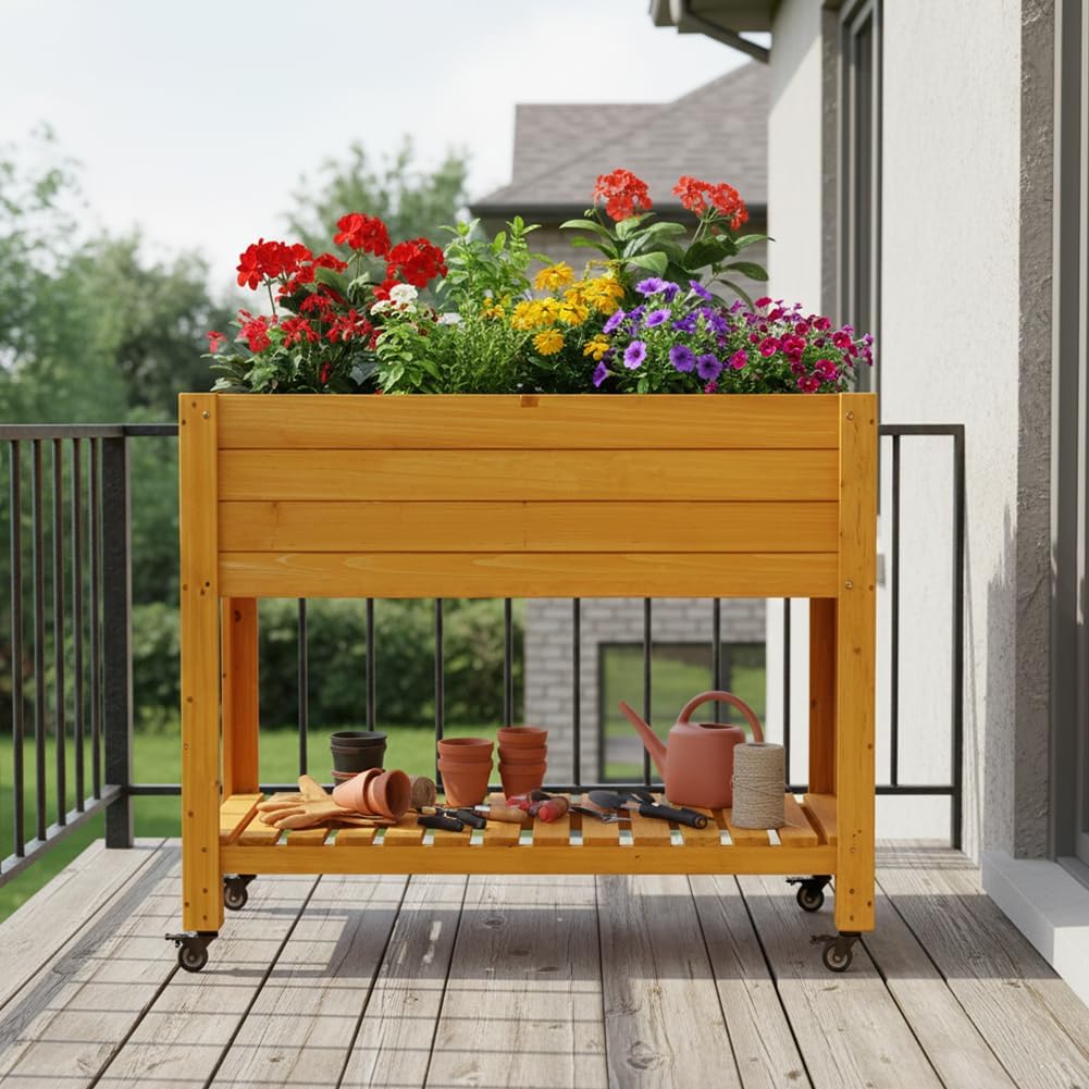 Mobil Ahşap Yükseltilmiş Yatak - Raised Garden Bed incelemesi ve fiyatı
