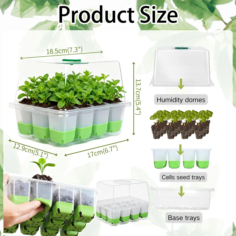 Şeffaf Kapaklı ve Ayarlanabili - Seed Starter Tray incelemesi ve fiyatı