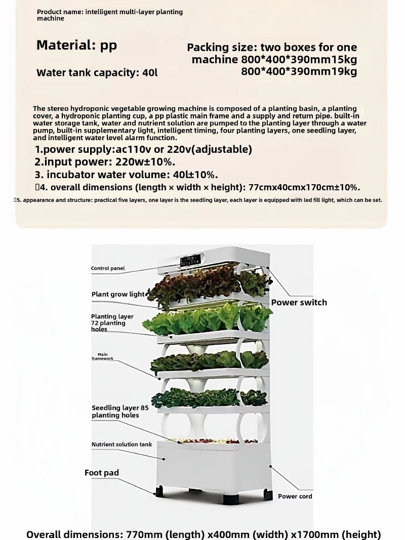Akıllı topraksız yetiştirme ek - Vertical Planter incelemesi ve fiyatı