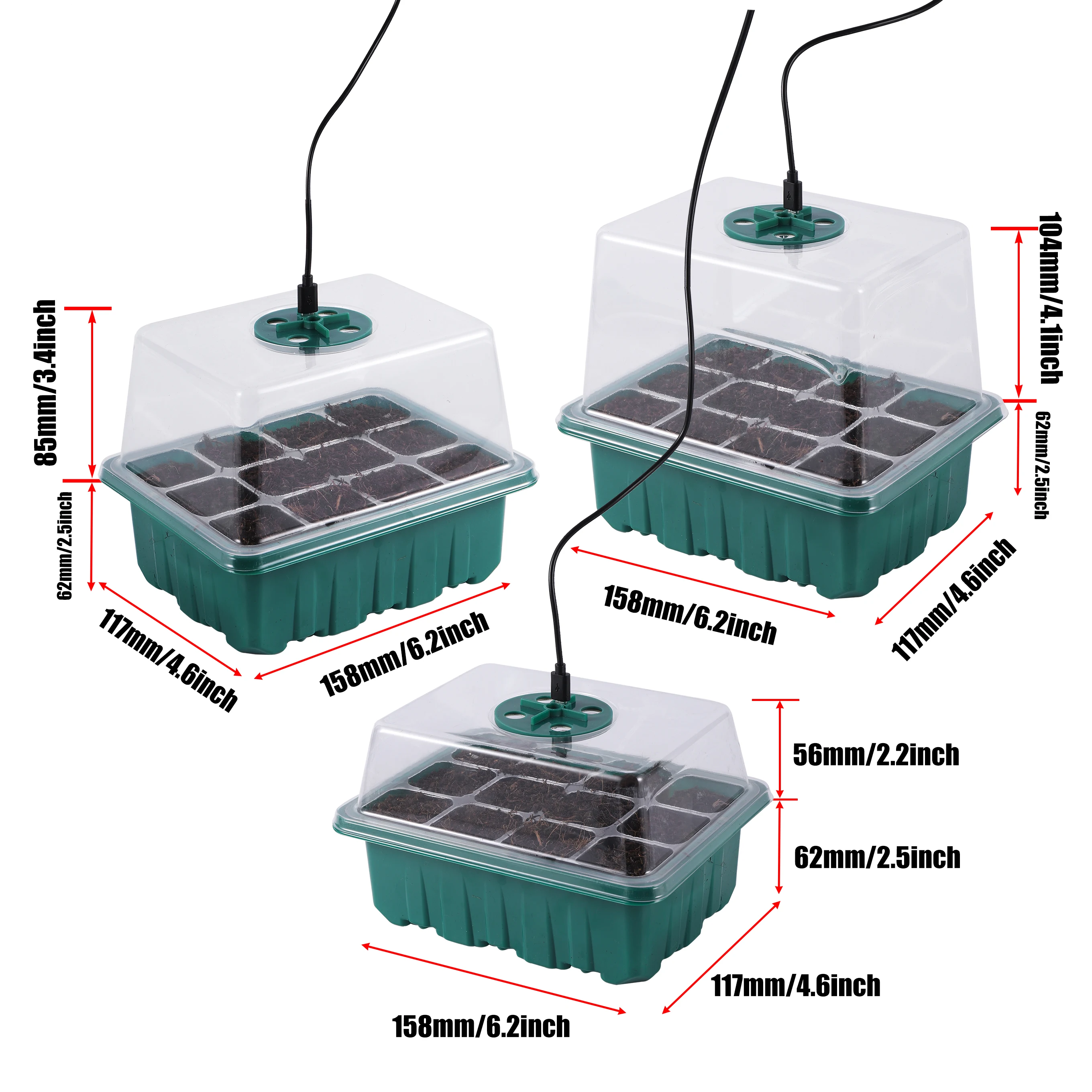 5 paket/takım Tohum Başlangıç  - Seed Starter Tray incelemesi ve fiyatı