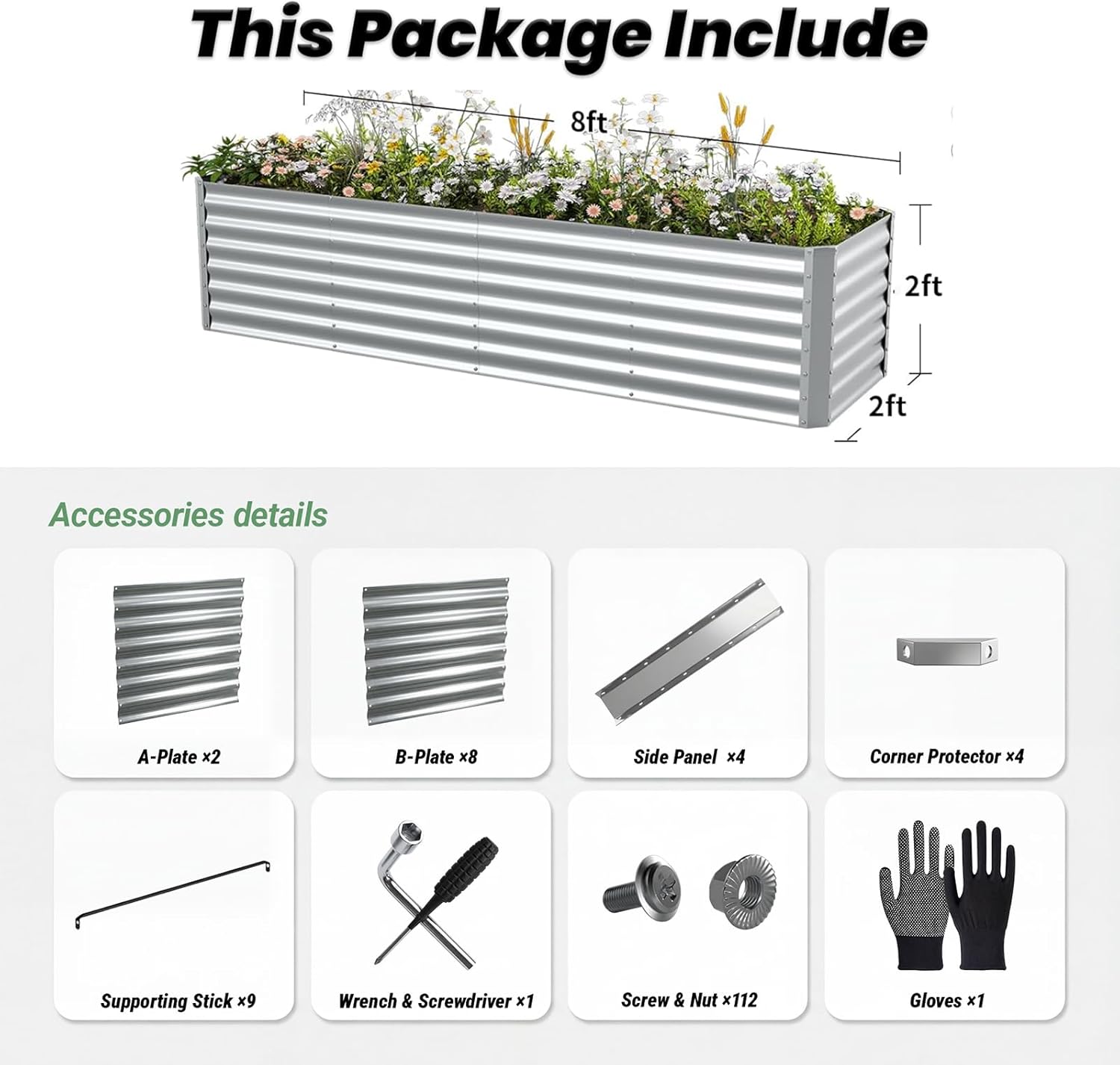 Bahçe Sebzeleri ve Çiçekler İç - Raised Garden Bed incelemesi ve fiyatı
