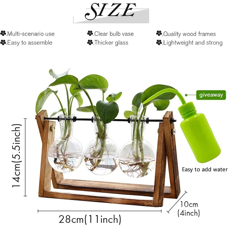 Ahşap Standlı Hidroponik Bitki - Hydroponic Kit incelemesi ve fiyatı
