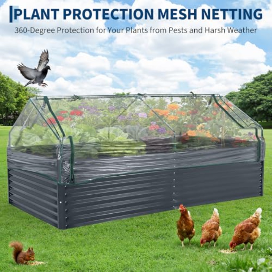 Açık hava sebze bahçeciliği: 8 - Raised Garden Bed incelemesi ve fiyatı