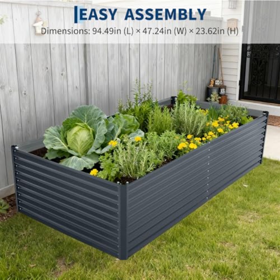 Açık hava sebze bahçeciliği: 8 - Raised Garden Bed incelemesi ve fiyatı