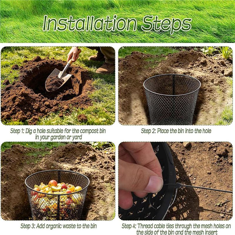 4'lü Paket Büyük Yeraltı Soluc - Compost Bin incelemesi ve fiyatı