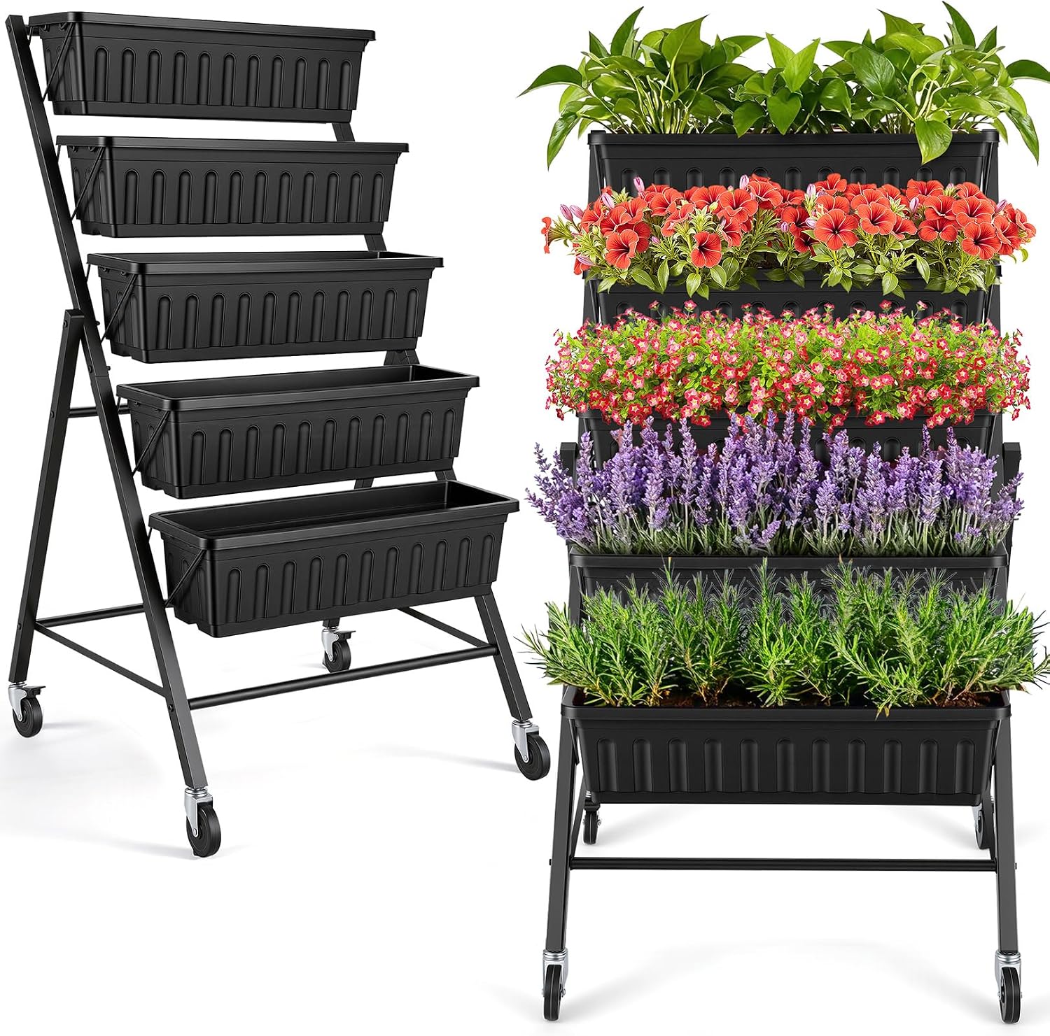 Tekerlekli Dikey Yükseltilmiş  - Vertical Planter incelemesi ve fiyatı