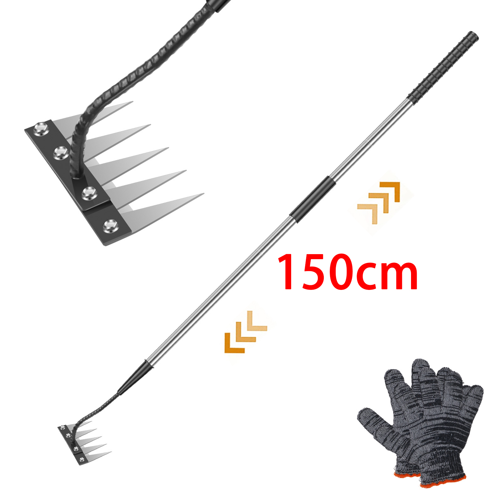 5 dişli paslanmaz çelik yabani - Garden Gloves incelemesi ve fiyatı