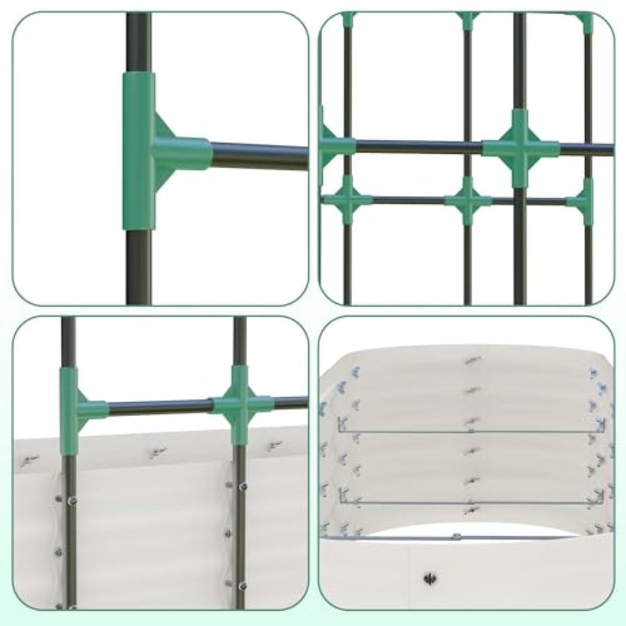 96 cm Yüksekliğinde Galvanizli - Vertical Planter incelemesi ve fiyatı