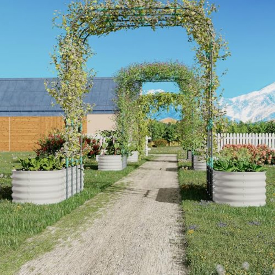 96 cm Yüksekliğinde Galvanizli - Vertical Planter incelemesi ve fiyatı