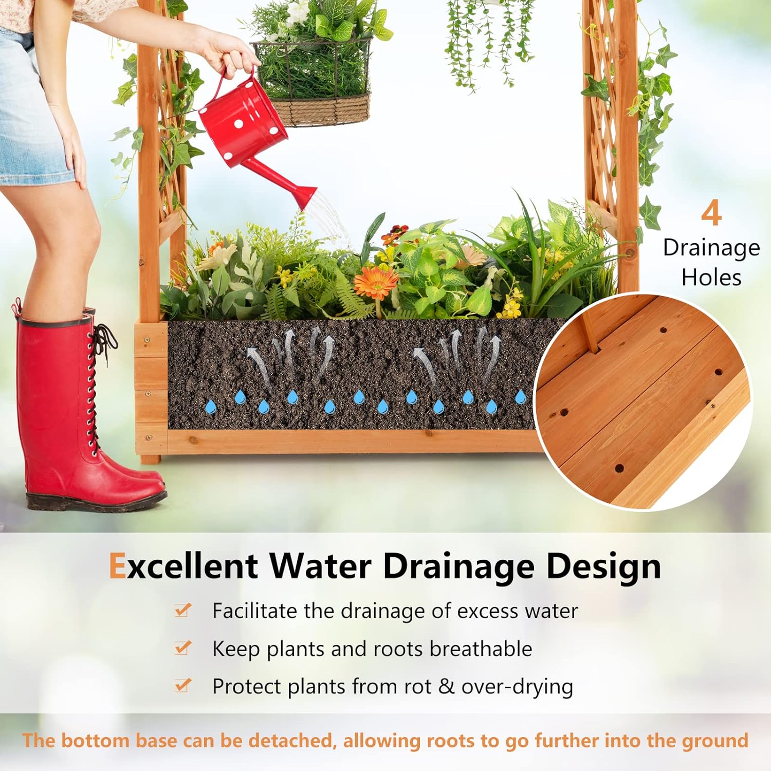 Ahşap Yükseltilmiş Bahçe Yatağ - Raised Garden Bed incelemesi ve fiyatı