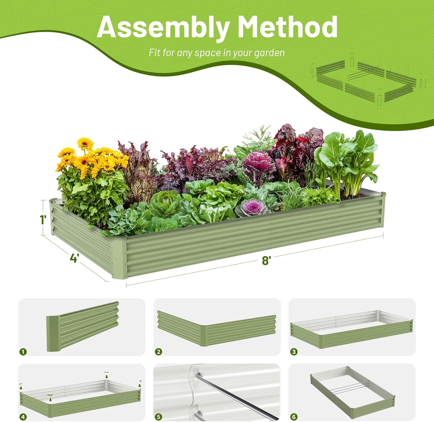 Açık Hava Sebze Bahçesi Metal  - Raised Garden Bed incelemesi ve fiyatı