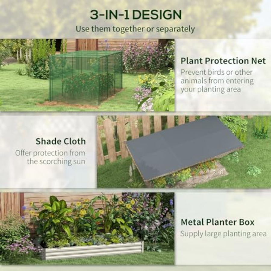 7,3 x 3,4 x 1 ft Galvanizli Yü - Raised Garden Bed incelemesi ve fiyatı