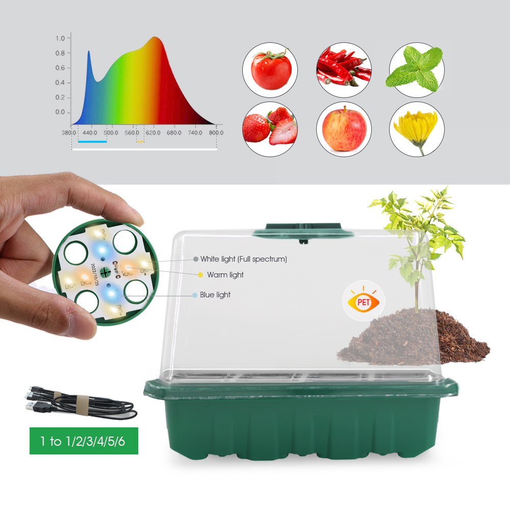 Büyümek Işık ile LED Fidanlık  - Seed Starter Tray incelemesi ve fiyatı