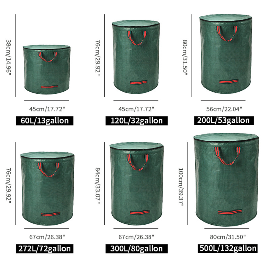 60-500L Kapaklı ve Yaprak Topl - Grow Bag incelemesi ve fiyatı