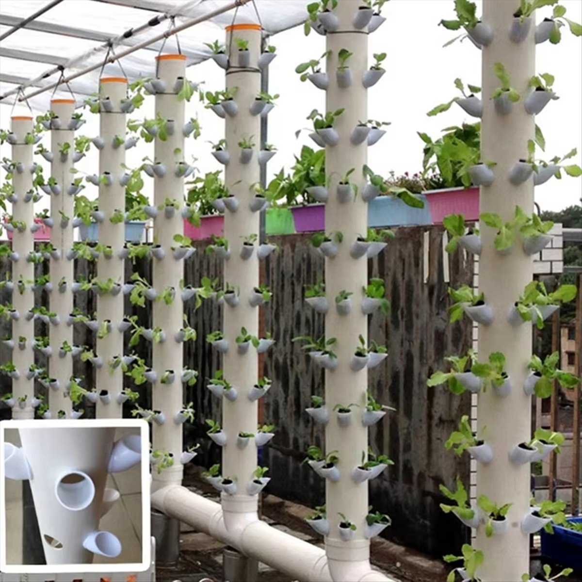 Hidroponik Dikey Kule Saksı DI - Plant Pot incelemesi ve fiyatı