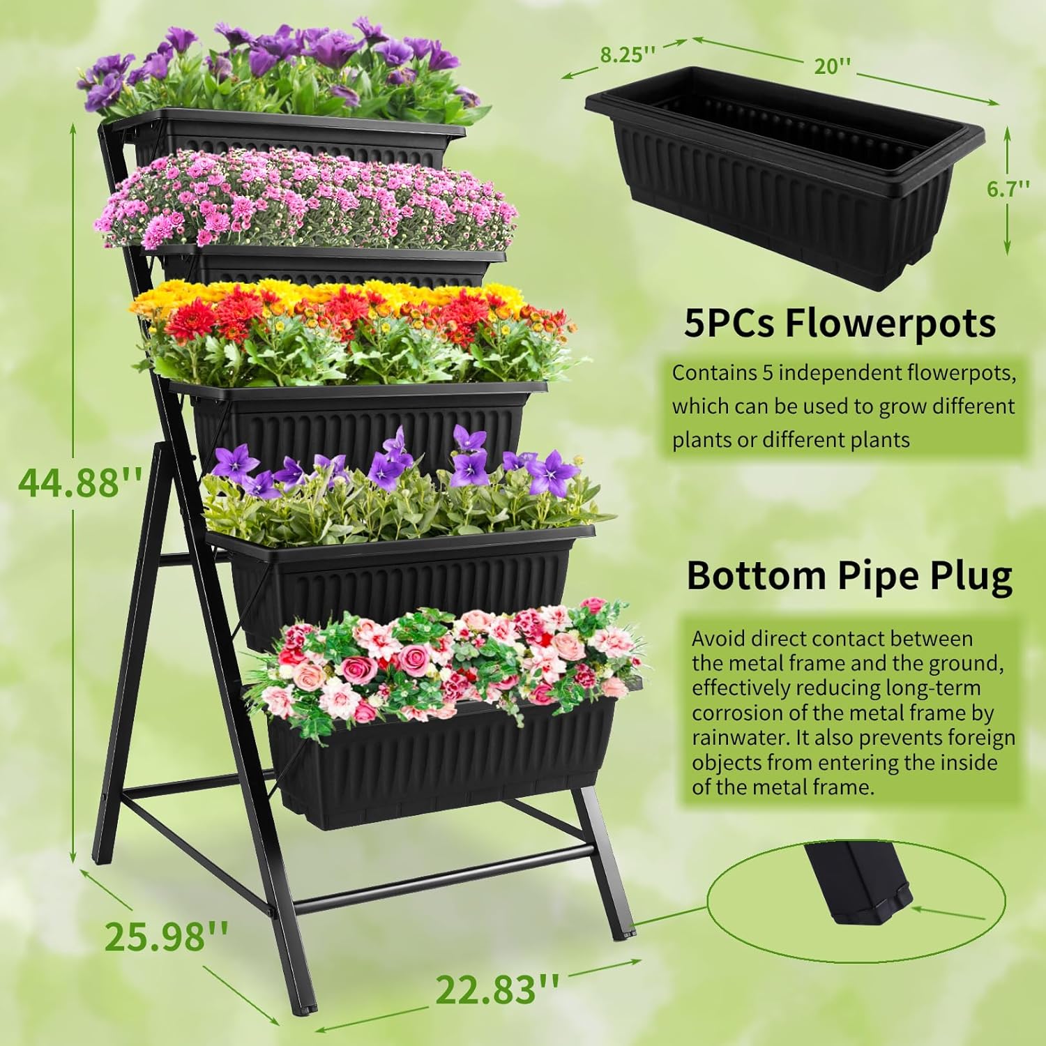 Dış Mekan Bahçe Veranda Avlu D - Vertical Planter incelemesi ve fiyatı