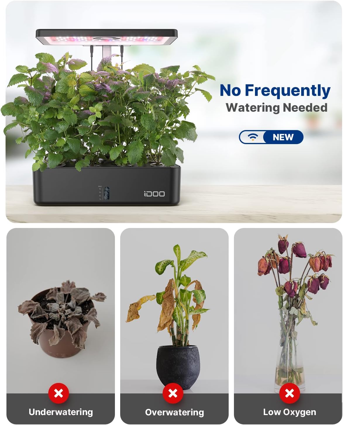 12 Bölmeli WiFi Hidroponik Yet - Indoor Herb Garden incelemesi ve fiyatı