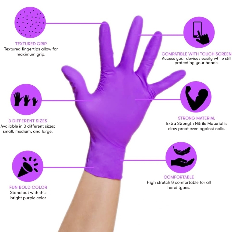 50/100 adet menekşe nitril eld - Garden Gloves incelemesi ve fiyatı