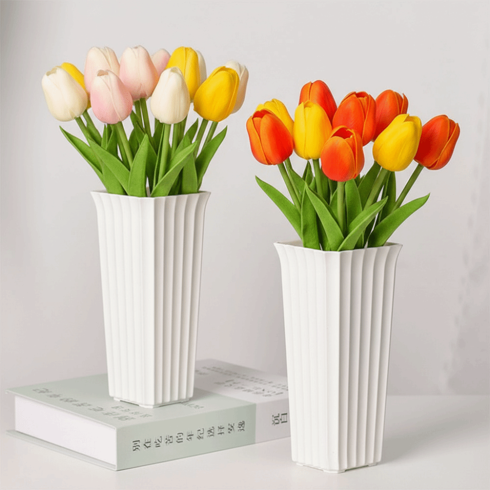 Modern Siyah Beyaz Çiçek Vazo  - Vertical Planter incelemesi ve fiyatı