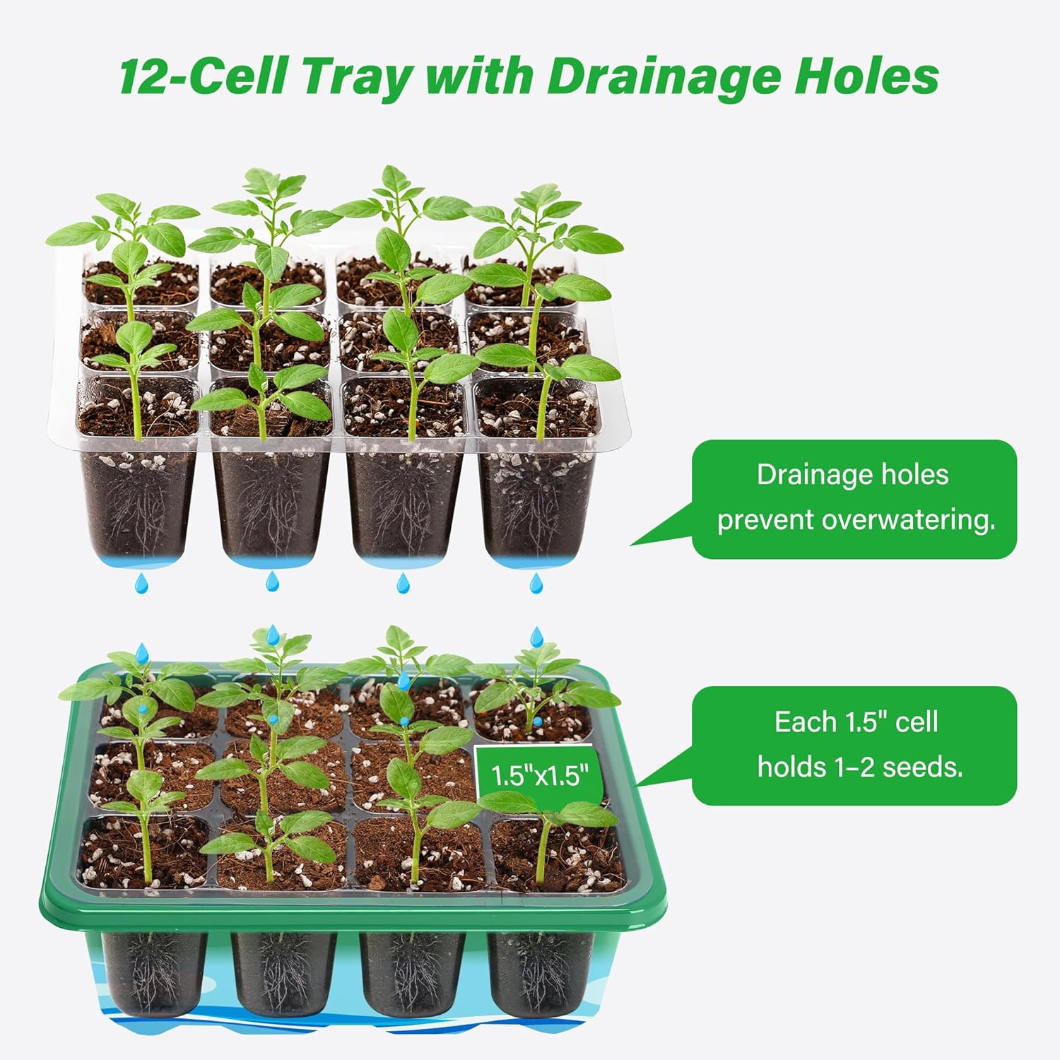 Ayarlanabilir Nem Kubbeli ve T - Seed Starter Tray incelemesi ve fiyatı