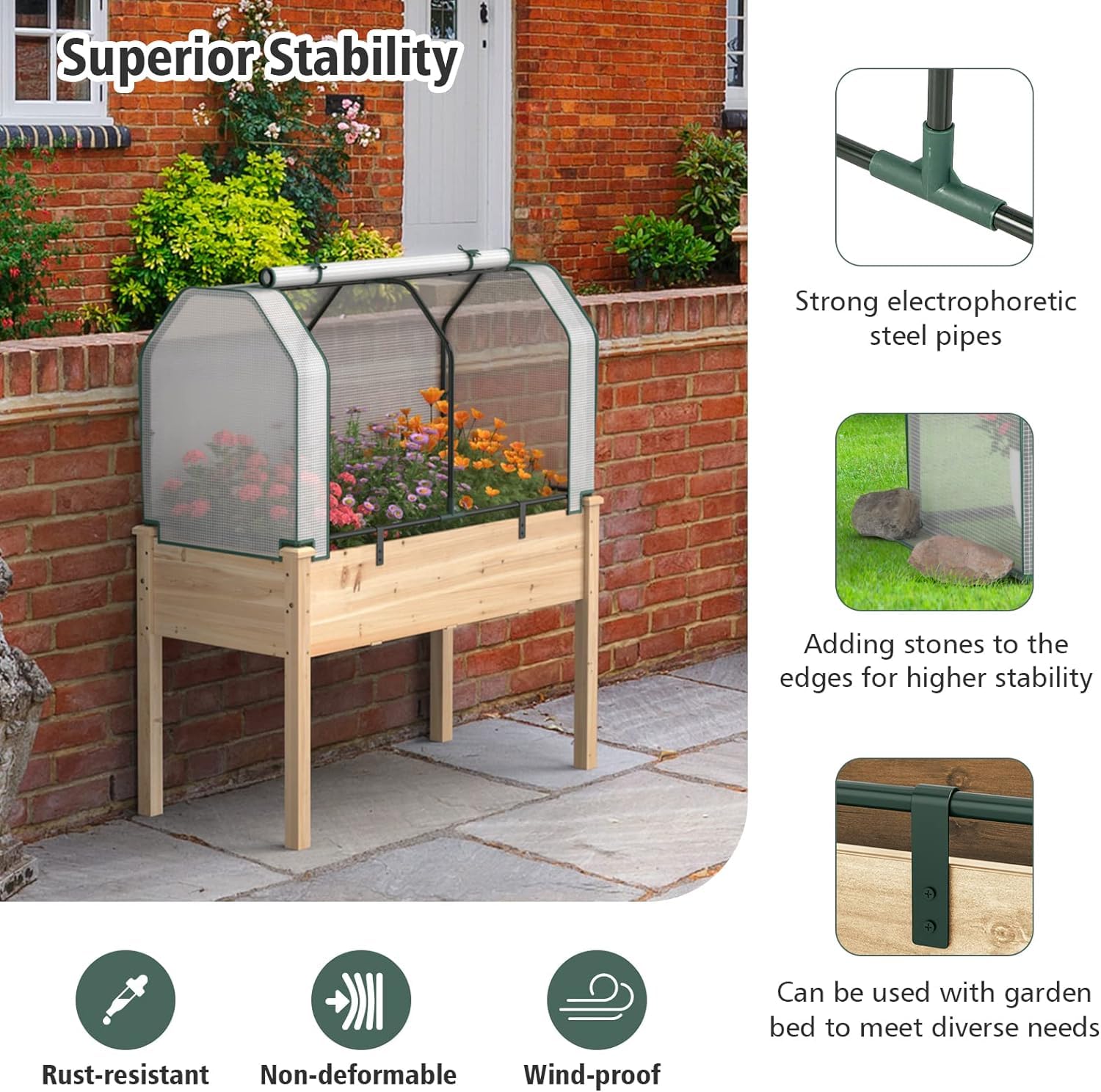 Sera Örtülü Yükseltilmiş Bahçe - Raised Garden Bed incelemesi ve fiyatı